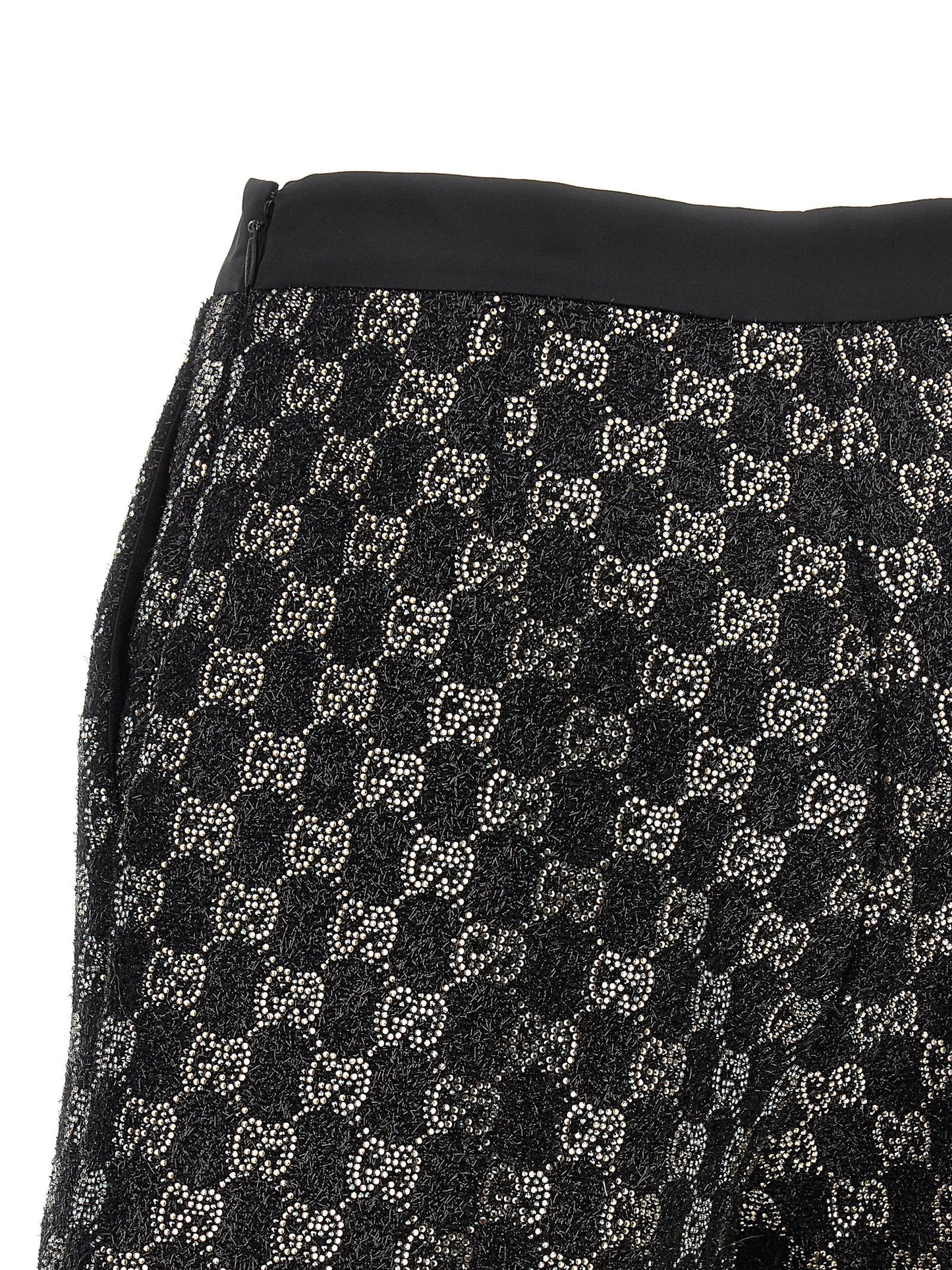 Gucci Pantalones Cortos De Viscosa Negra - Diseño
