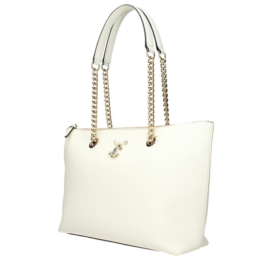 Bolso de hombro Jimmy Choo de cuero blanco