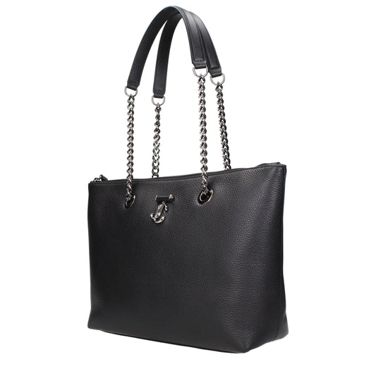 Bolso de hombro Jimmy Choo de cuero negro