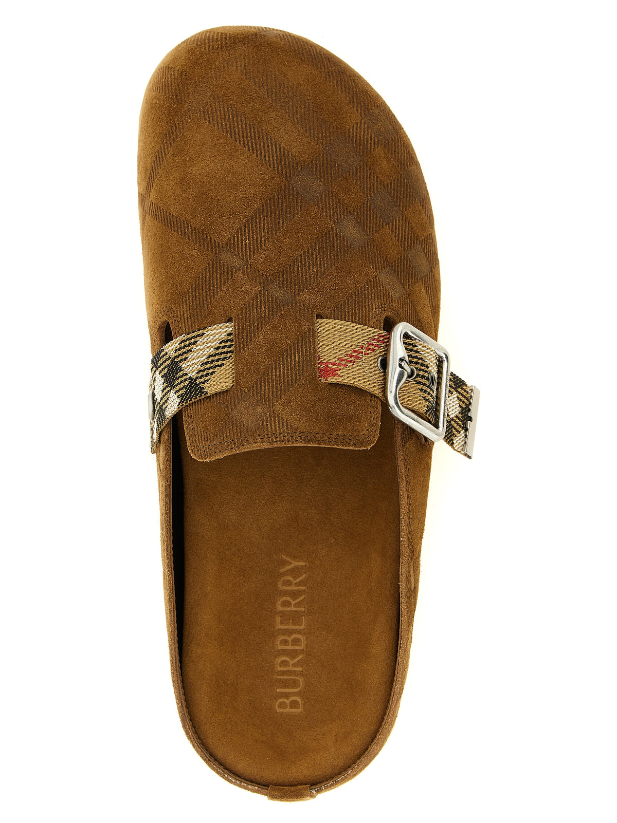 Zuecos De Piel Burberry En Color Marrón Modelo Urchin