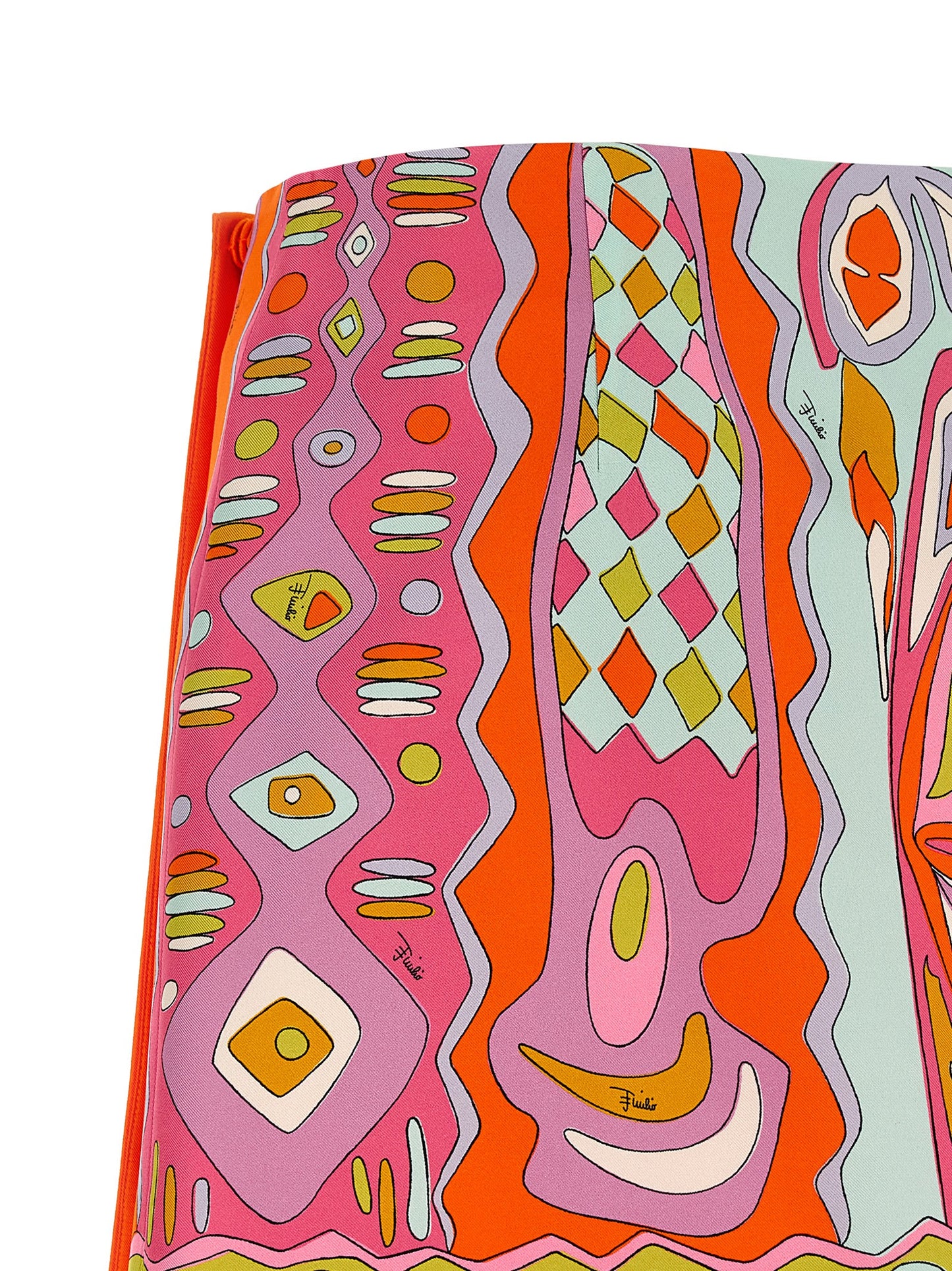 Jupe longue fluide en soie multicolore Emilio Pucci