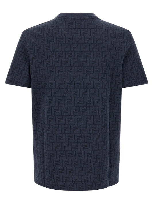 Fendi Blue Cotton T-Shirt