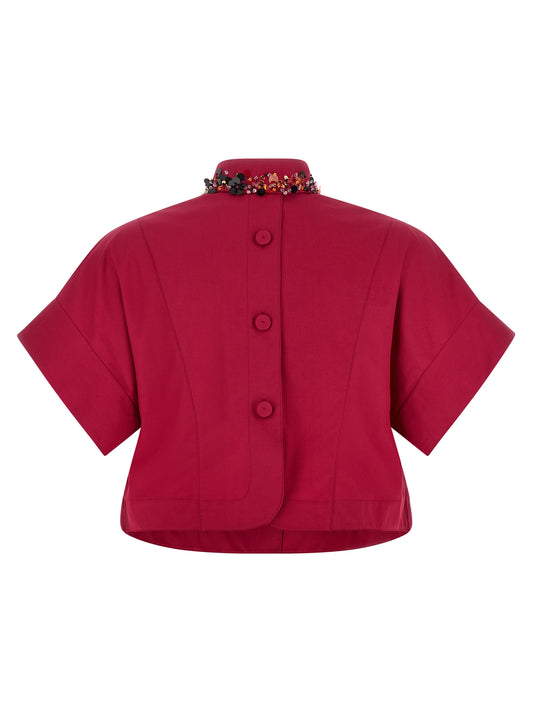 Blusa Fendi de algodón multicolor