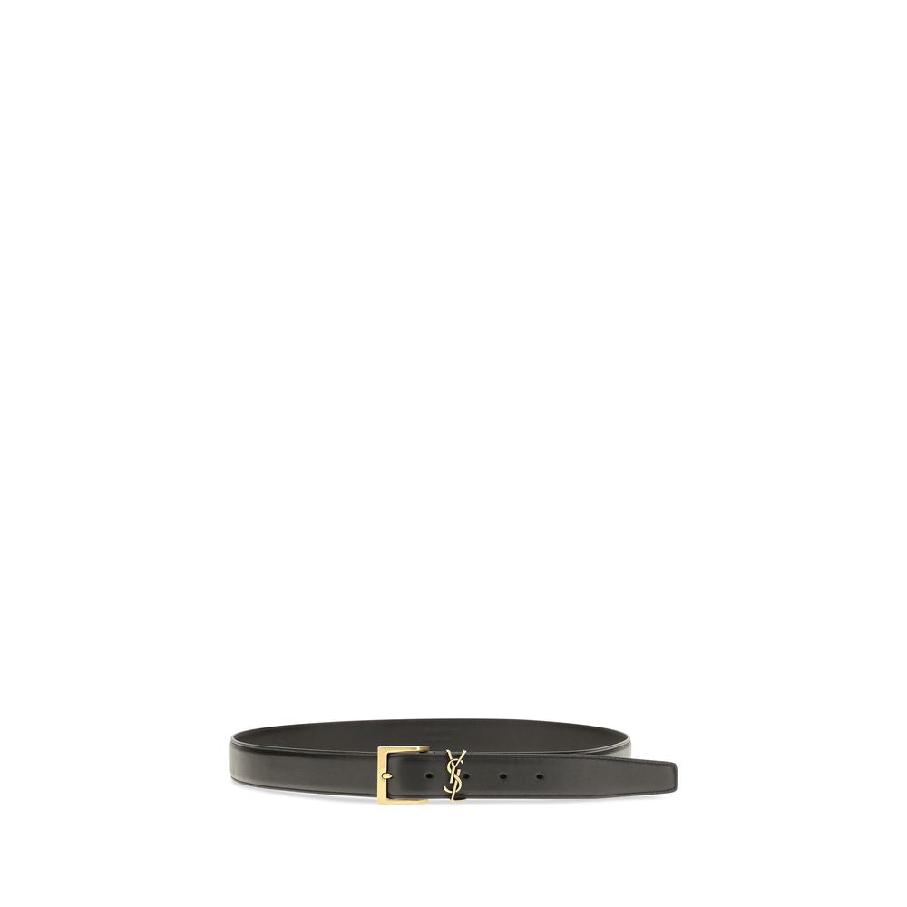 Saint Laurent Regular Belt Black Bos Taurus Leather