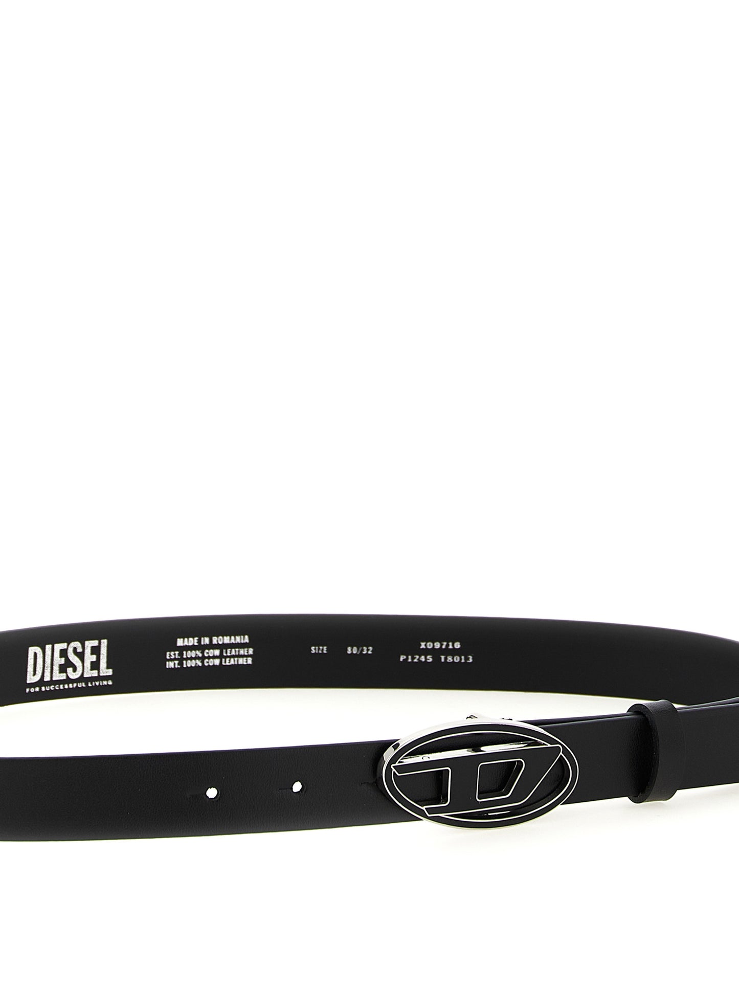 Ceinture Regular Diesel en Autres Fibres Couleur Noir