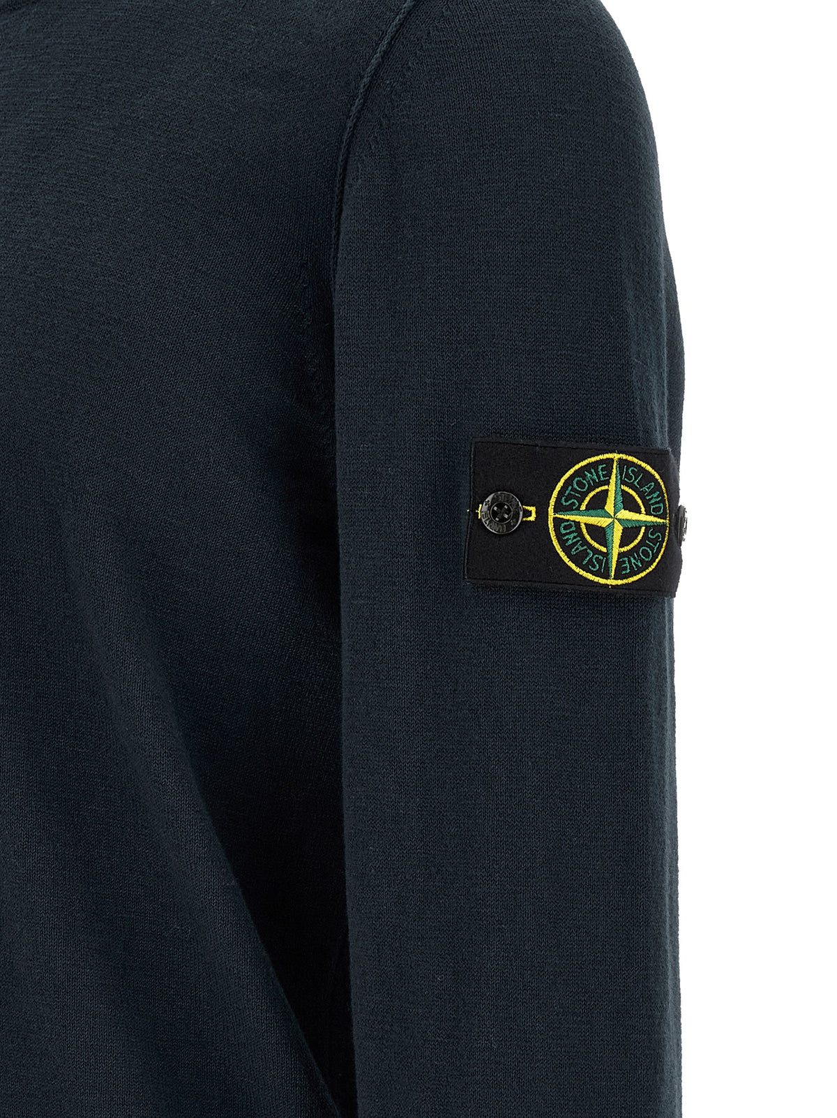 Stone Island Breathable Blue Cotton Cardigan