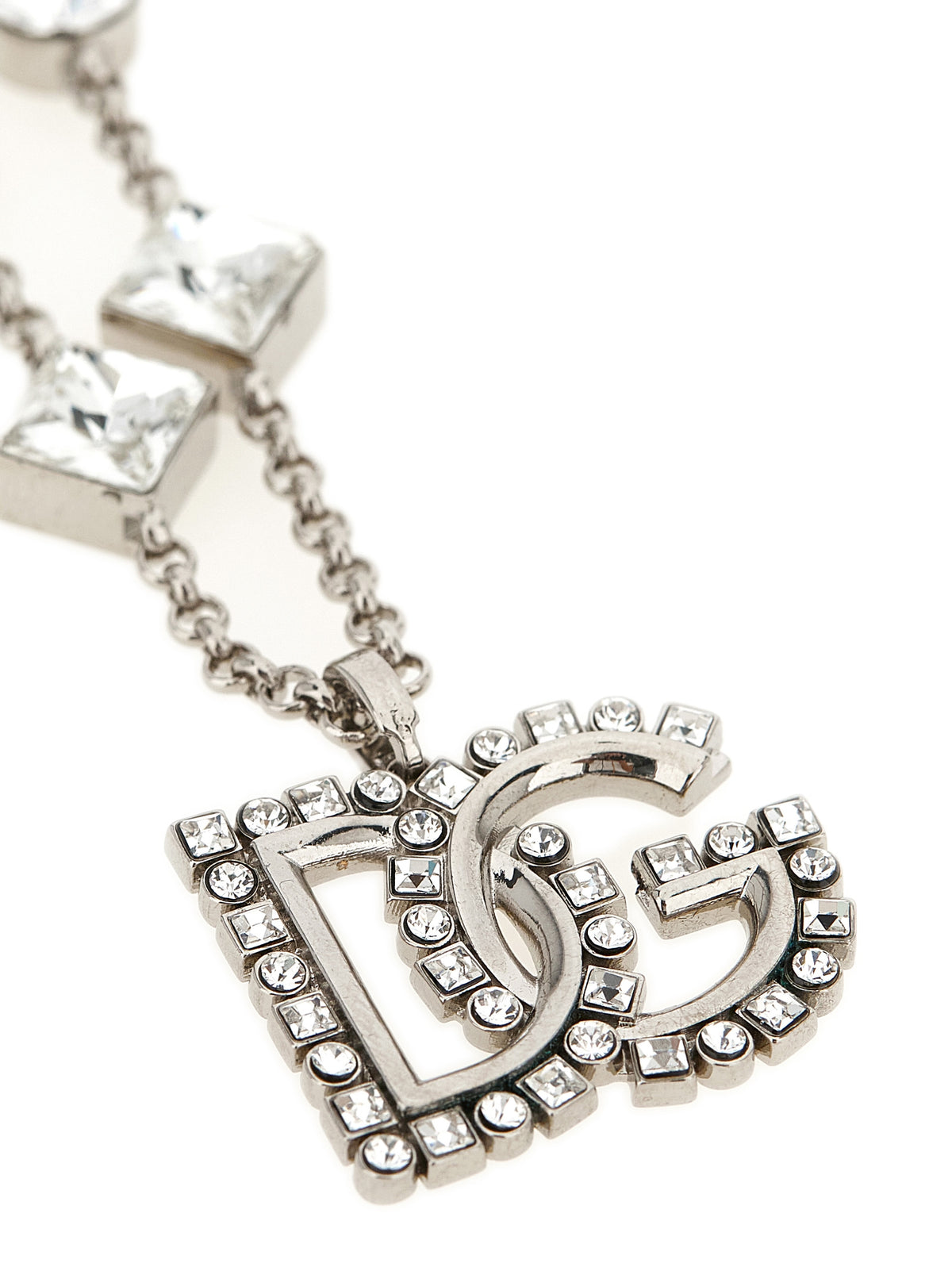 Dolce & Gabbana Silver-Finish Brass Chain Necklace