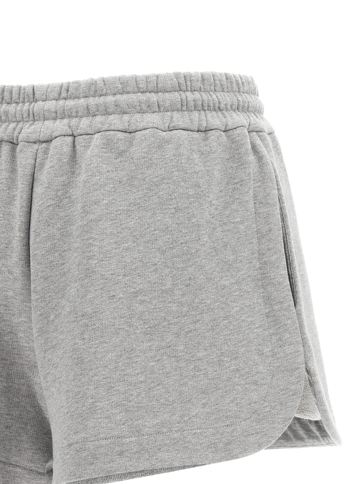 Fendi Bermudas De Algodón Gris Melange - Caída Relajada Y Acabado Italiano