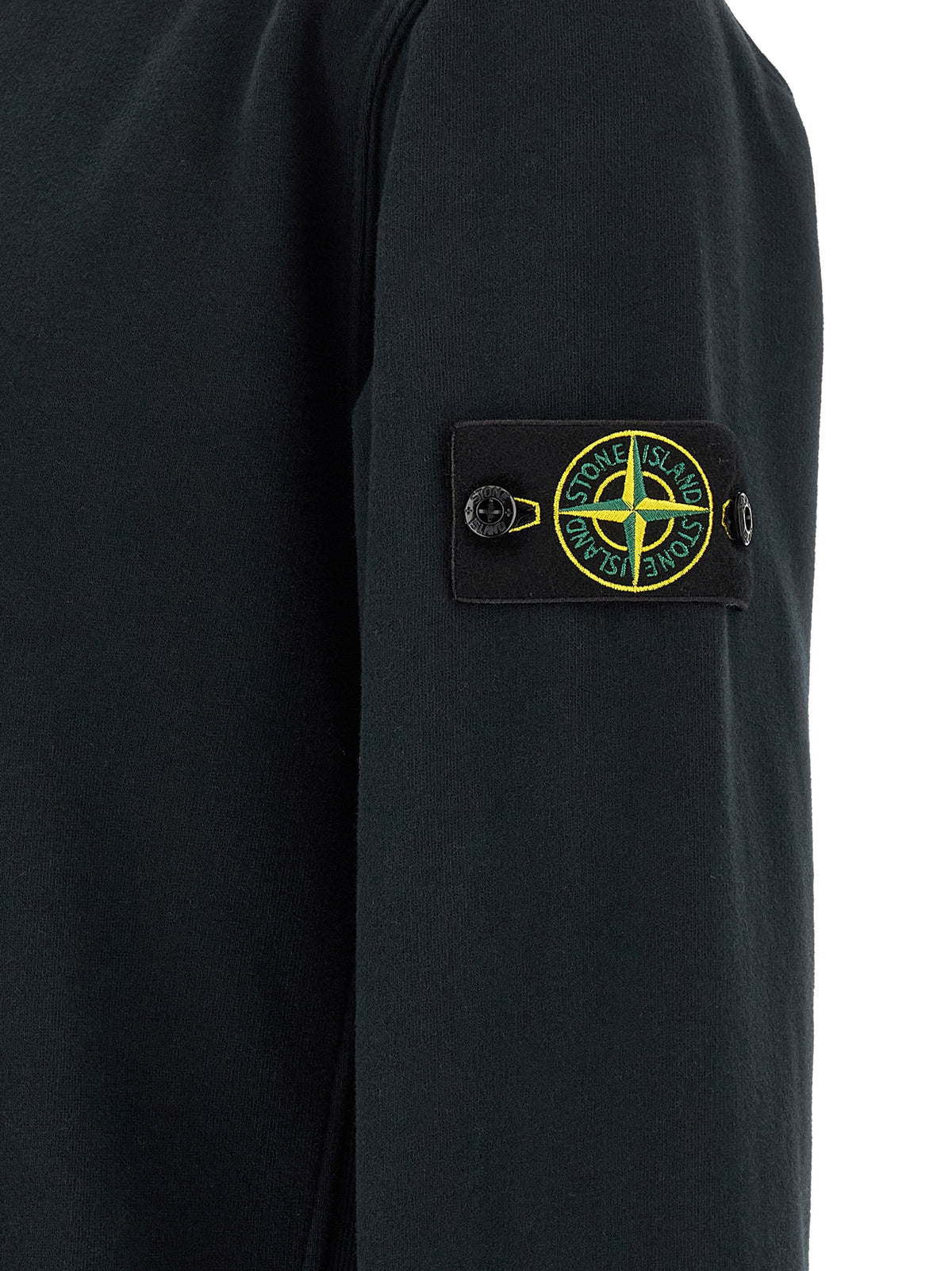 Sudadera Stone Island De Algodón Azul Cuello Redondo