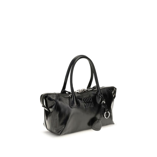 Bolso Miu Miu de piel de becerro negra Bos Taurus