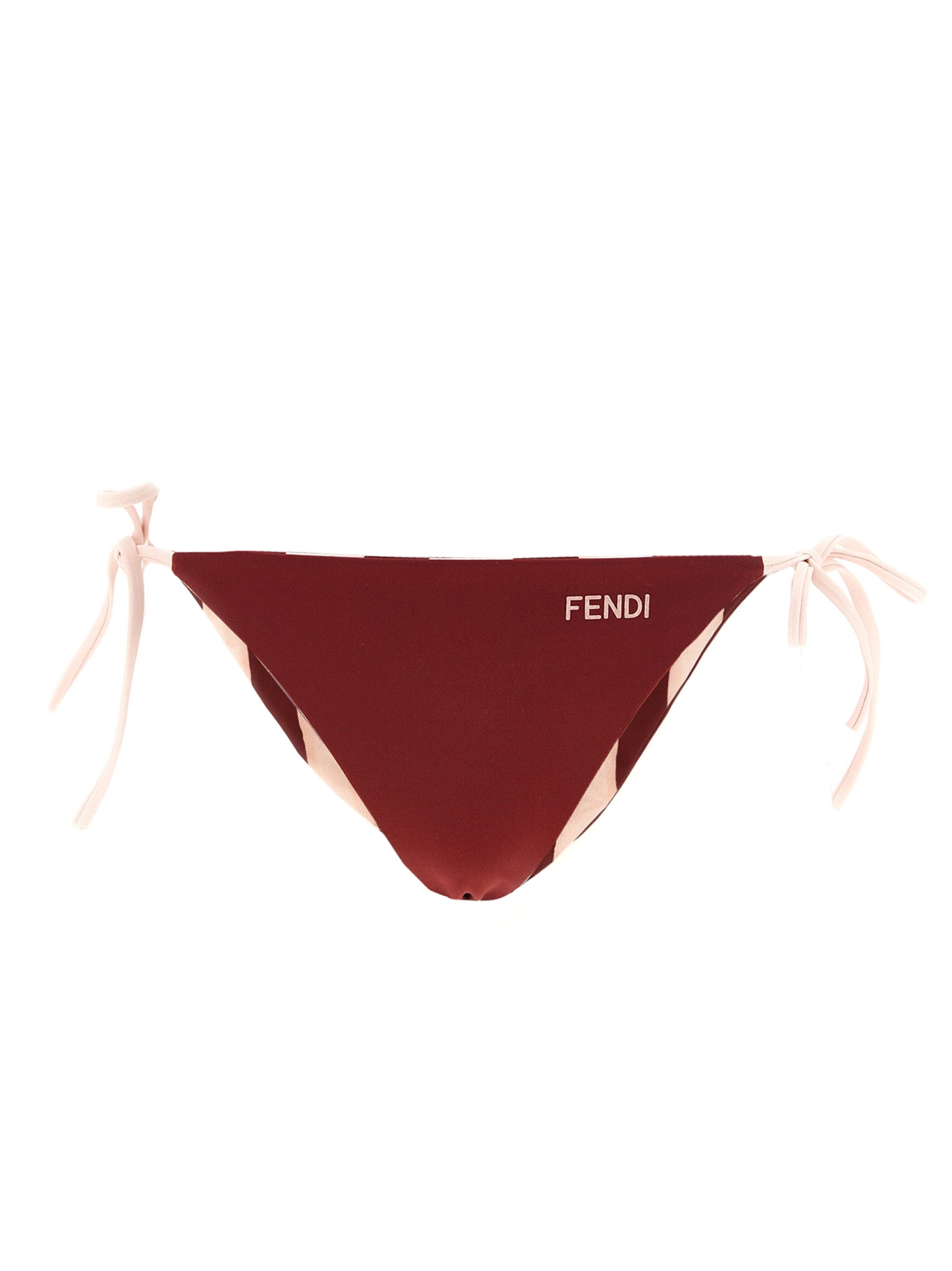 Bikini de poliéster burdeos de Fendi