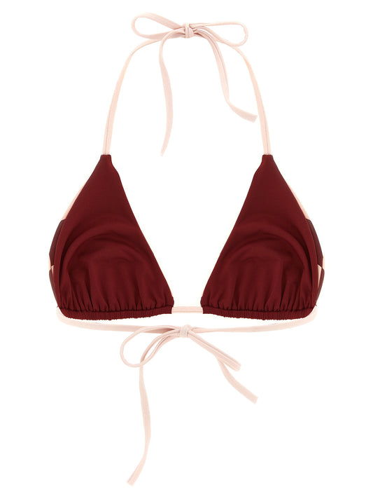 Bikini Fendi de poliéster color burdeos