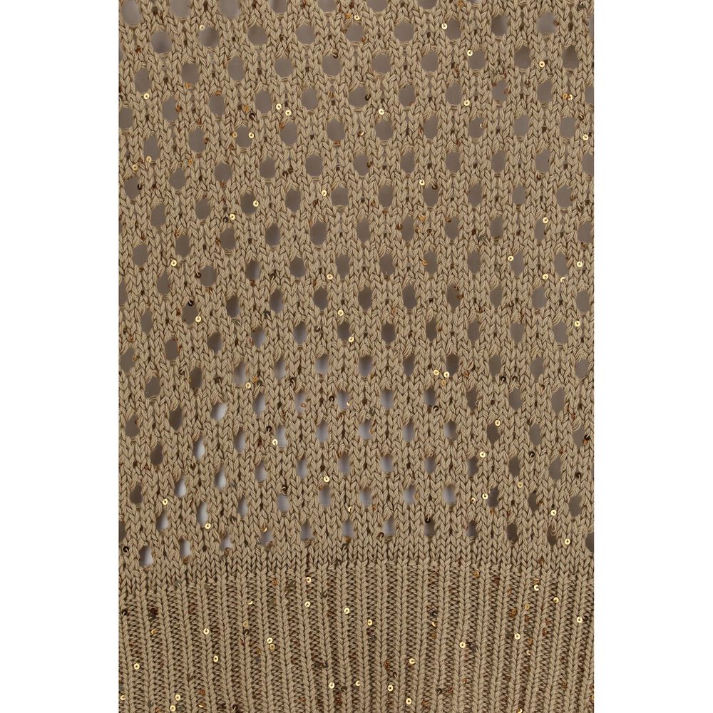 Sudadera de algodón beige Max Mara