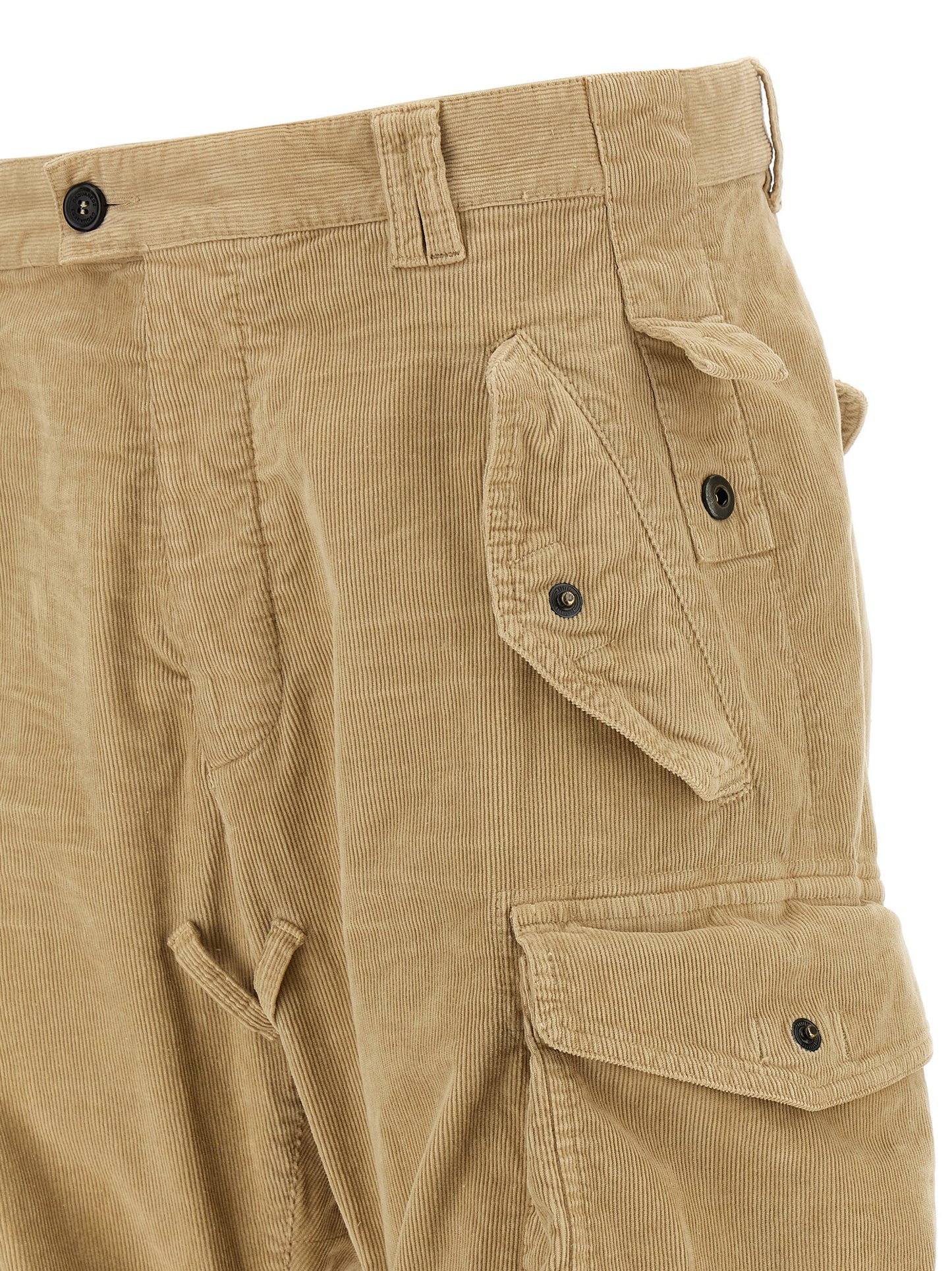 Pantalones Cargo Dsquared² De Algodón Beige Relajados