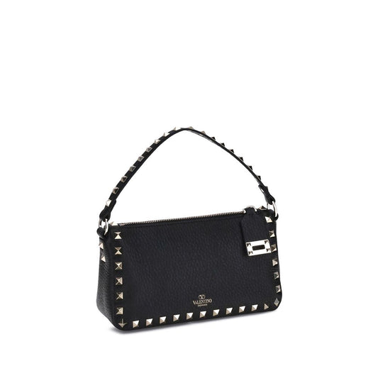 Bandolera Valentino Garavani De Cuero De Ternero Negro Bos Taurus