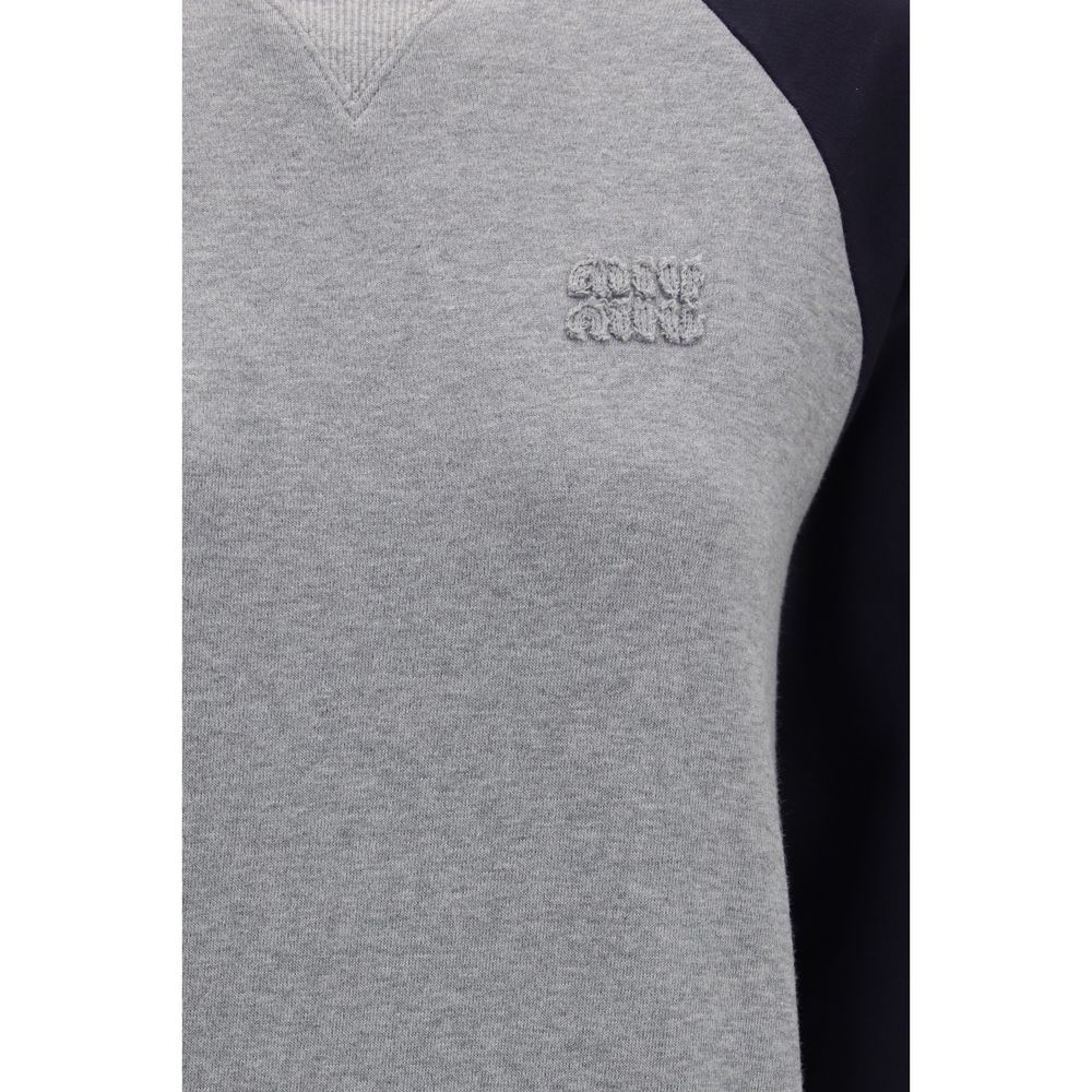 Sudadera multicolor de algodón de Miu Miu