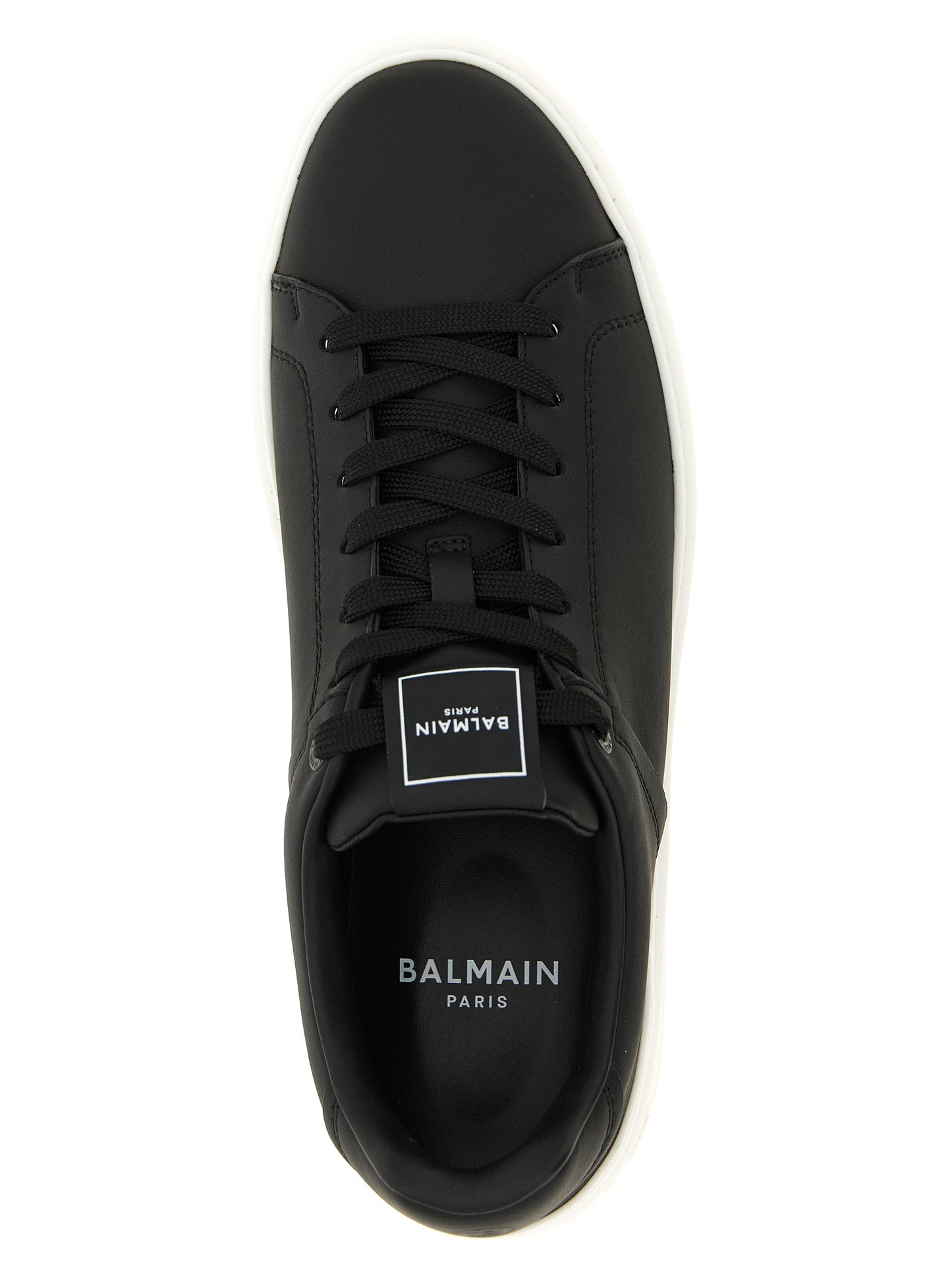 Zapatillas Balmain De Cuero De Becerro Bicolor De Corte Bajo