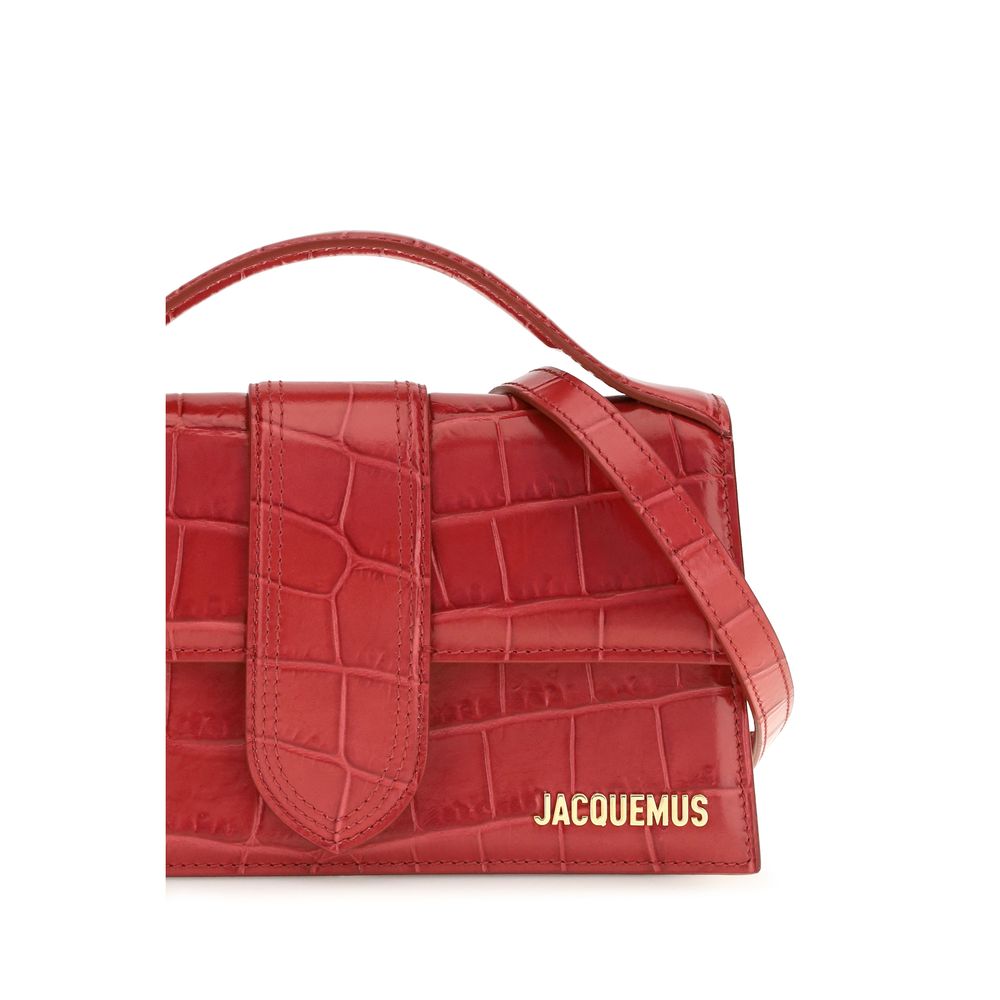Jacquemus Bolsa De Mano De Piel De VacunoRoja Bos Taurus