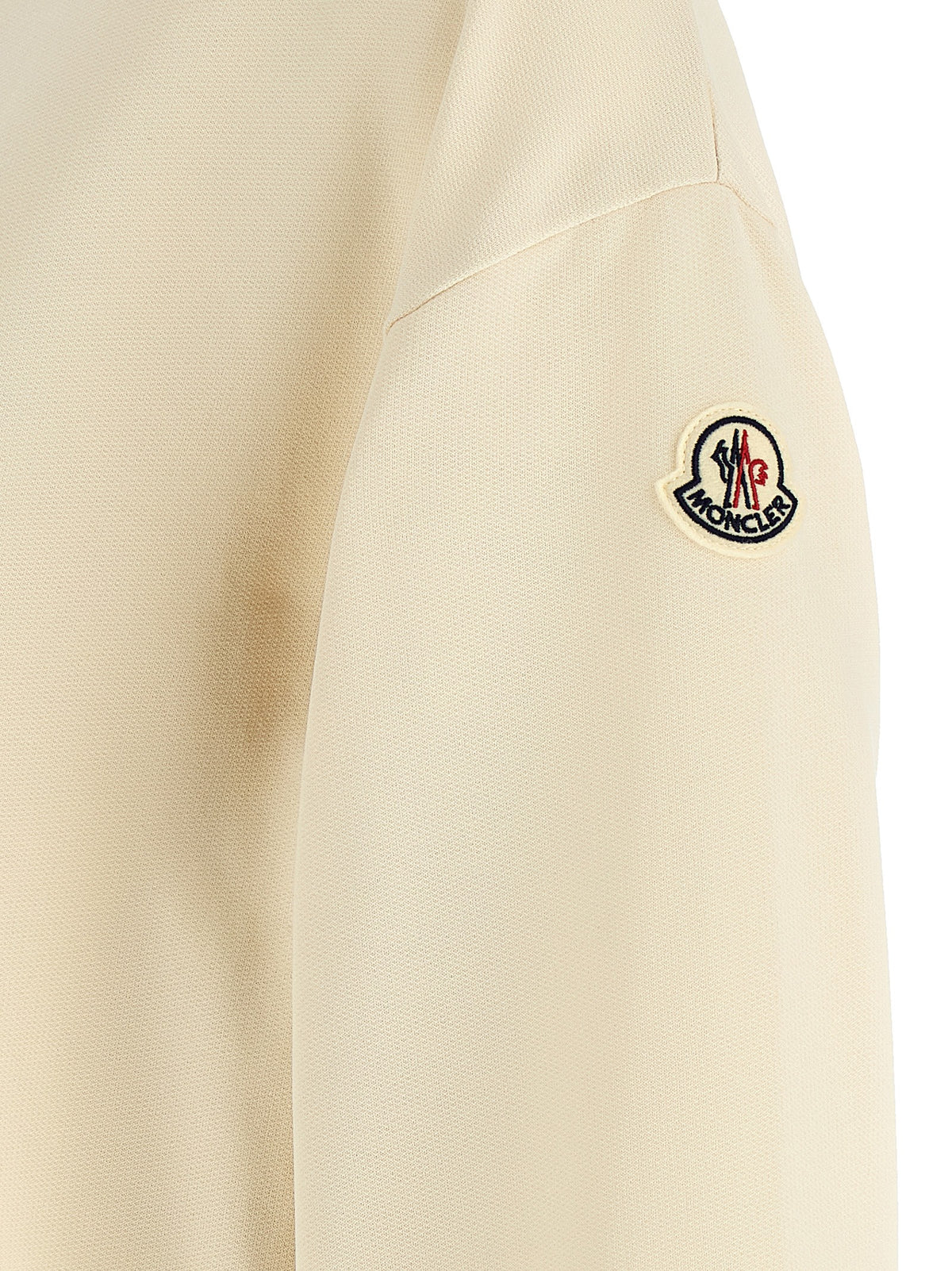 Sudadera Moncler De Algodón Beige Con Regulación Térmica