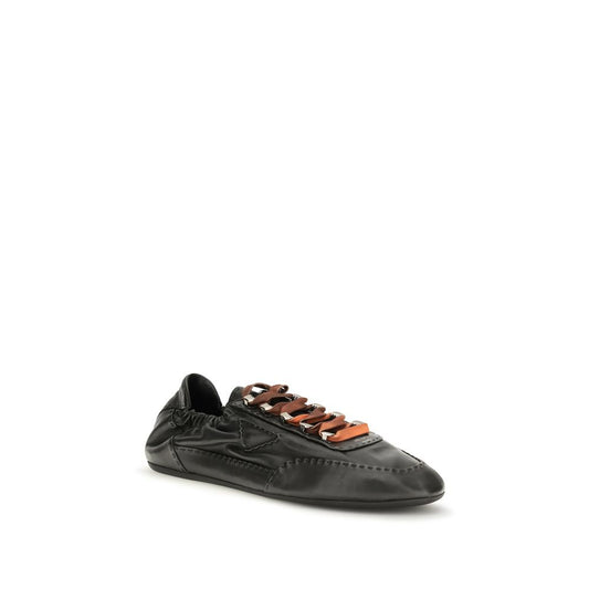 Zapatillas Deportivas Prada Negras De Piel De Oveja Modelo Ovis Aries