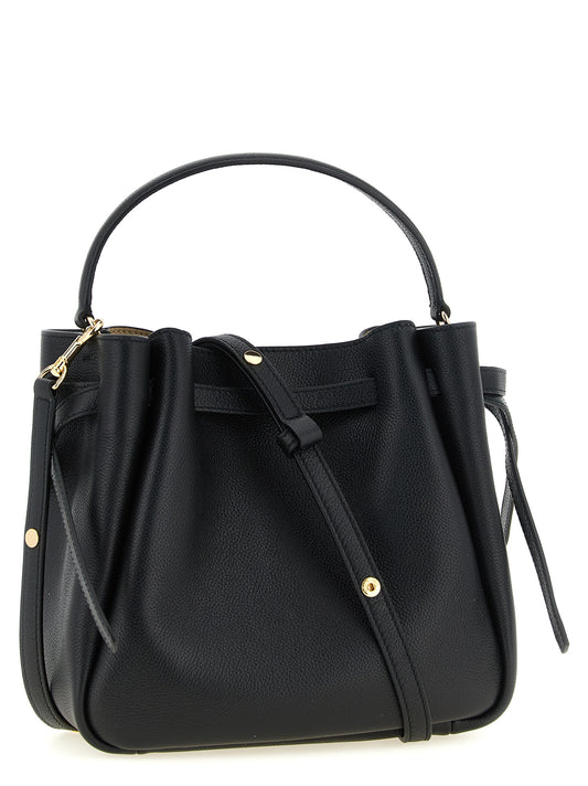 Bolso cruzado Tory Burch de piel de vaca negra