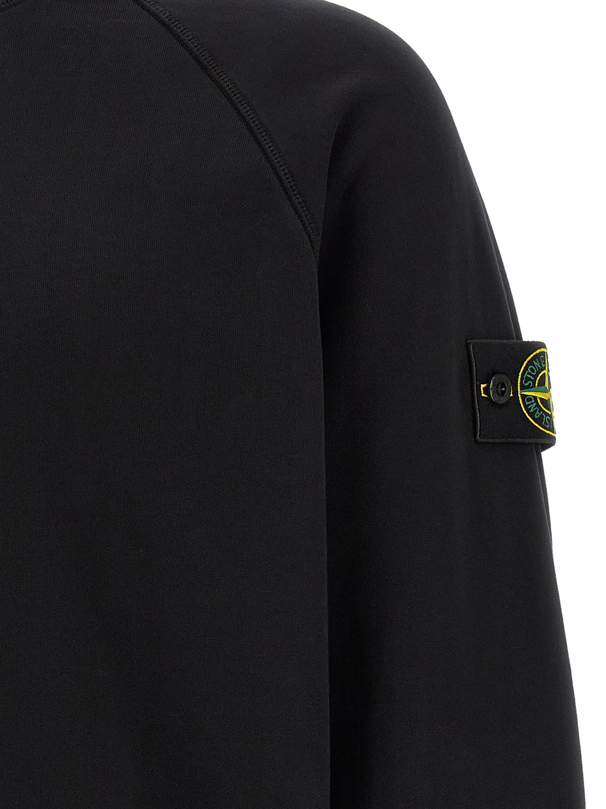 Sweat-shirt noir en coton Stone Island