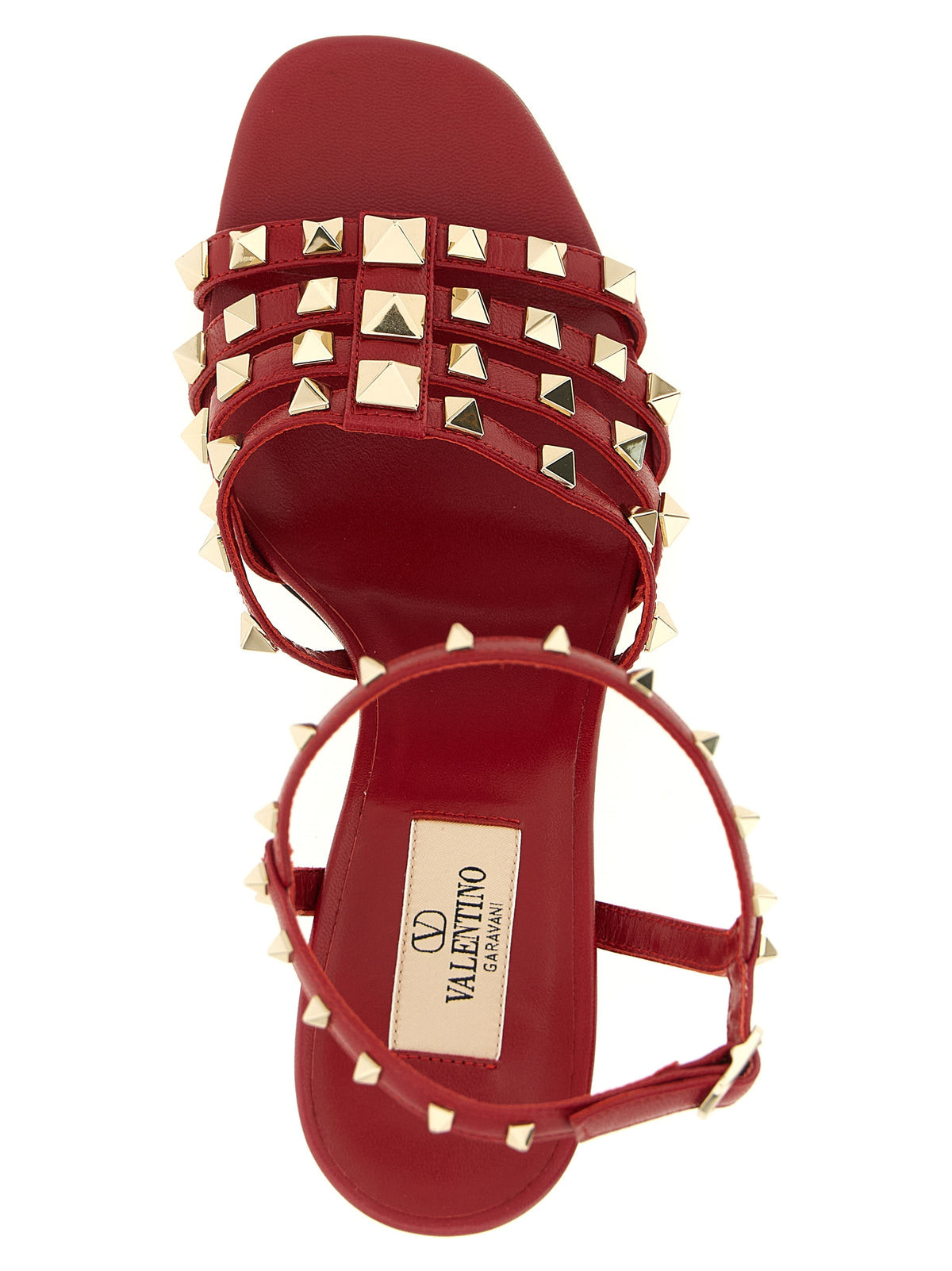 Valentino Garavani Red Calfskin Stiletto Sandals