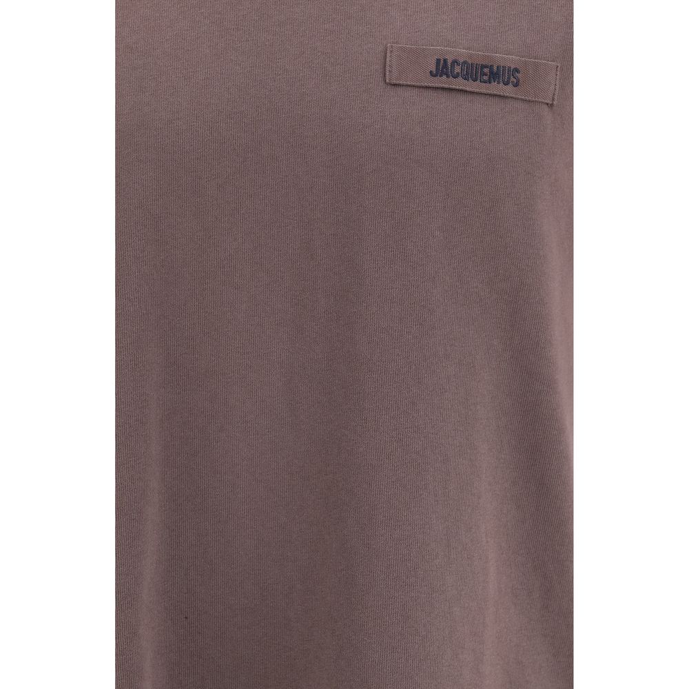 Jacquemus Regular Fit Brown Cotton T-shirt