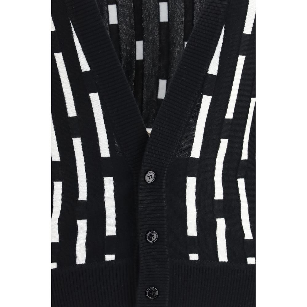 Cardigan Versace Multicolor En Lana Ovis Aries Gianni Dashes