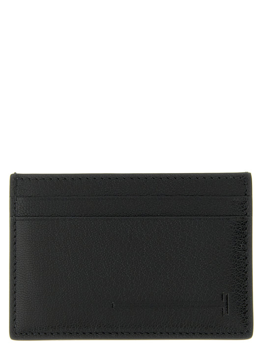 Porte-cartes Tom Ford en peau de chèvre noire