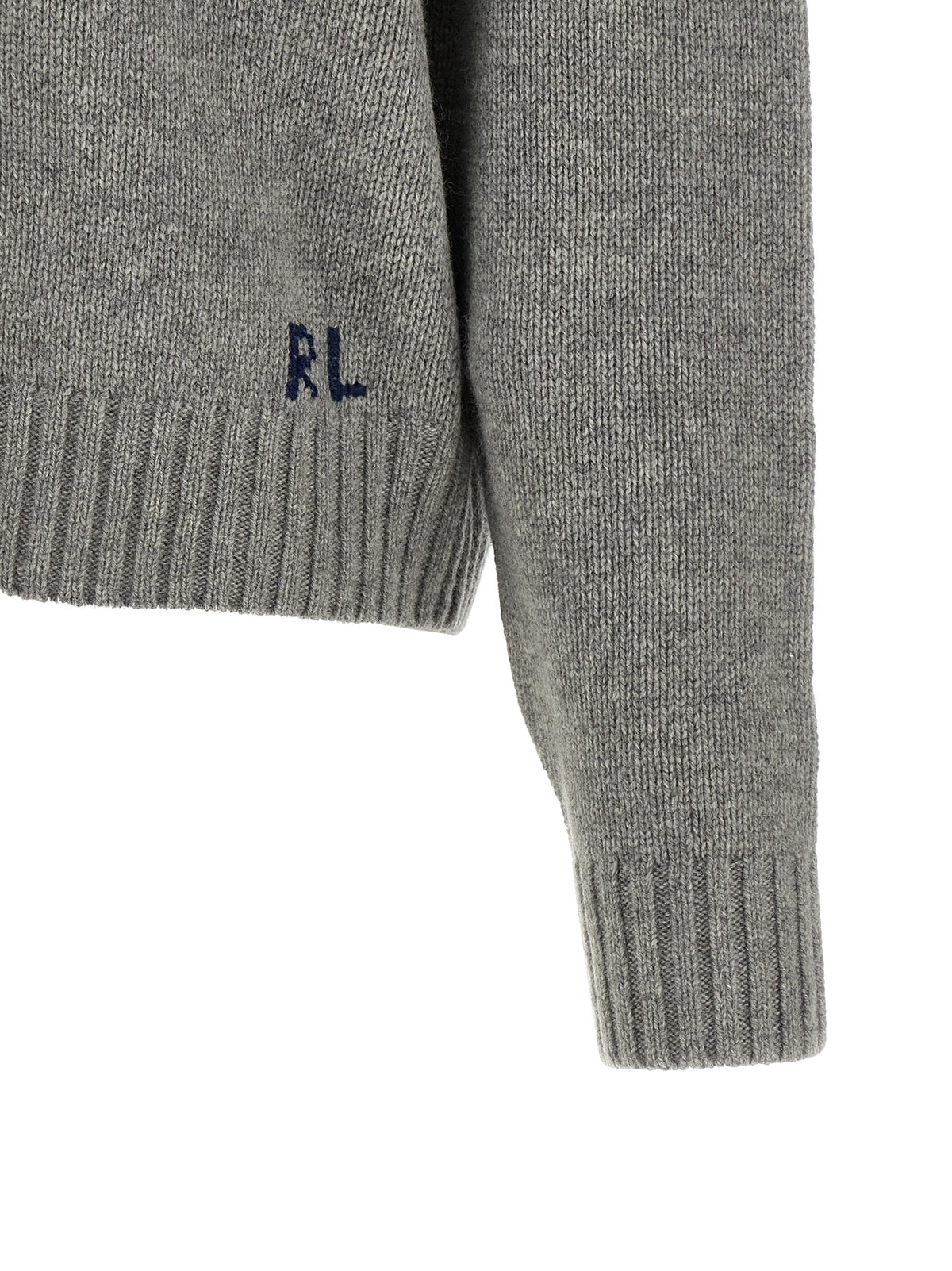 Gilet ouvert Polo Ralph Lauren en laine gris, unisexe