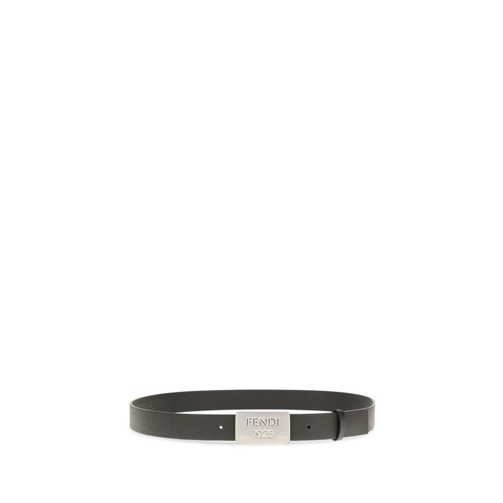 Cinturón Fendi Negro De Piel De Becerro Modelo Bos Taurus Regular