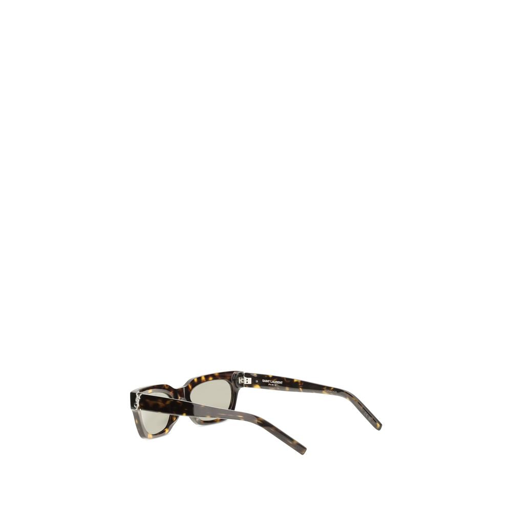 Gafas De Sol De Acetato Marrón Saint Laurent Wellington M175