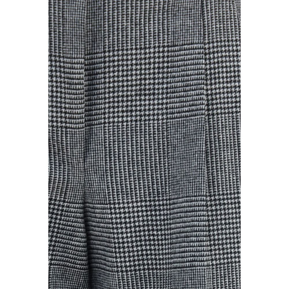 Pantalones De Vestir Gris De Lana Dolce y Gabbana Ovis Aries