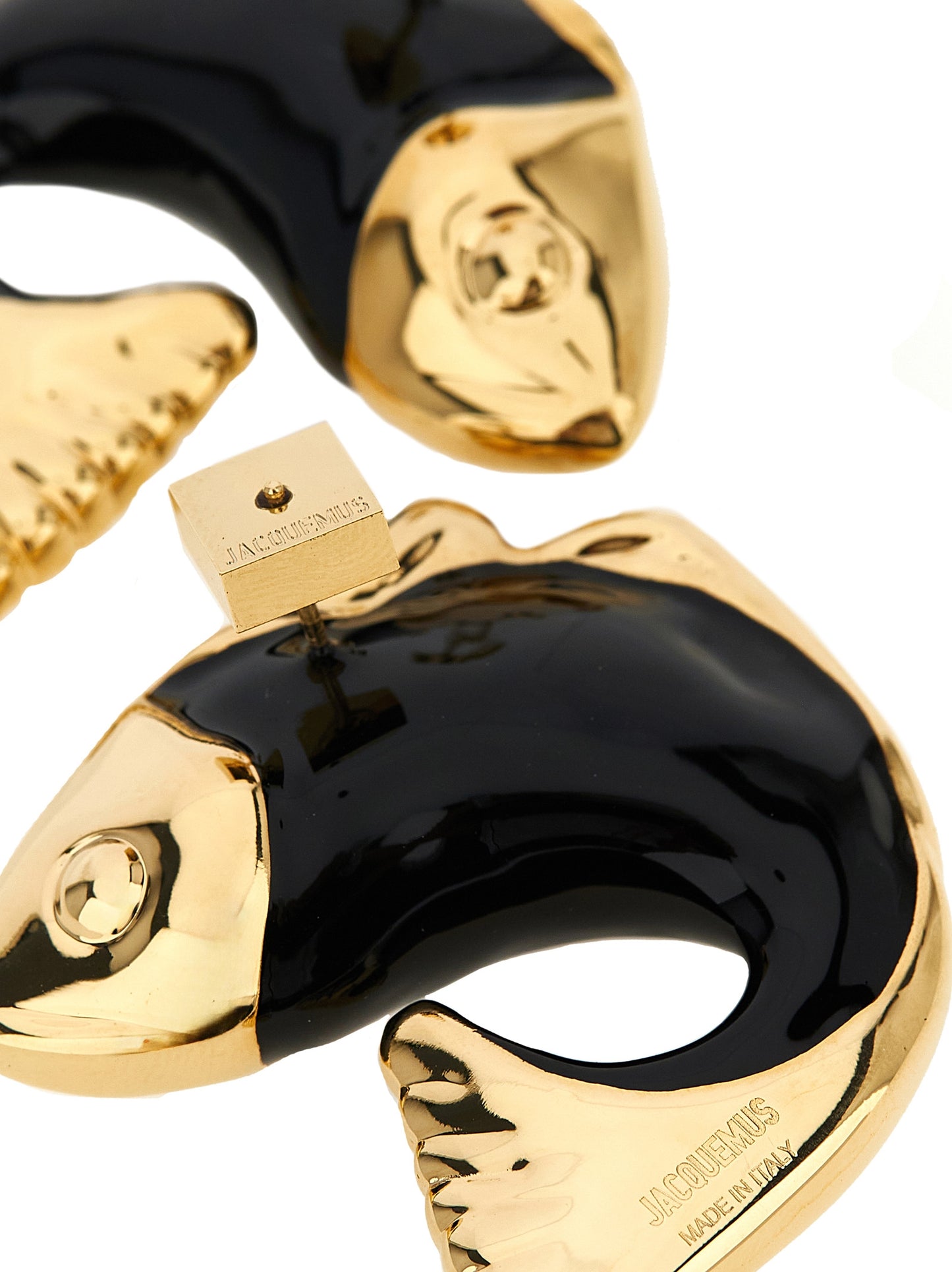 Jacquemus Black Copper Les Boucles Collection Earrings