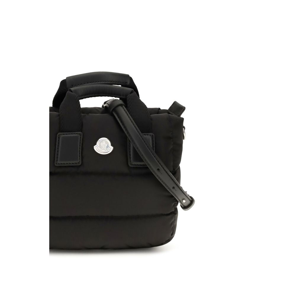 Moncler Sac fourre-tout noir en nylon modèle Caradoc Mini