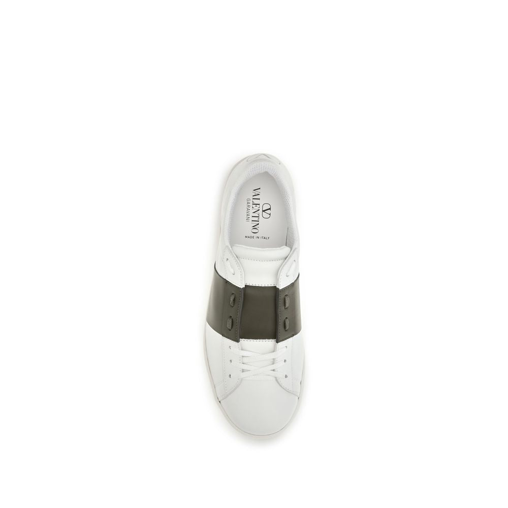 Valentino Garavani White Bos Taurus Calfskin Low-Top Sneakers