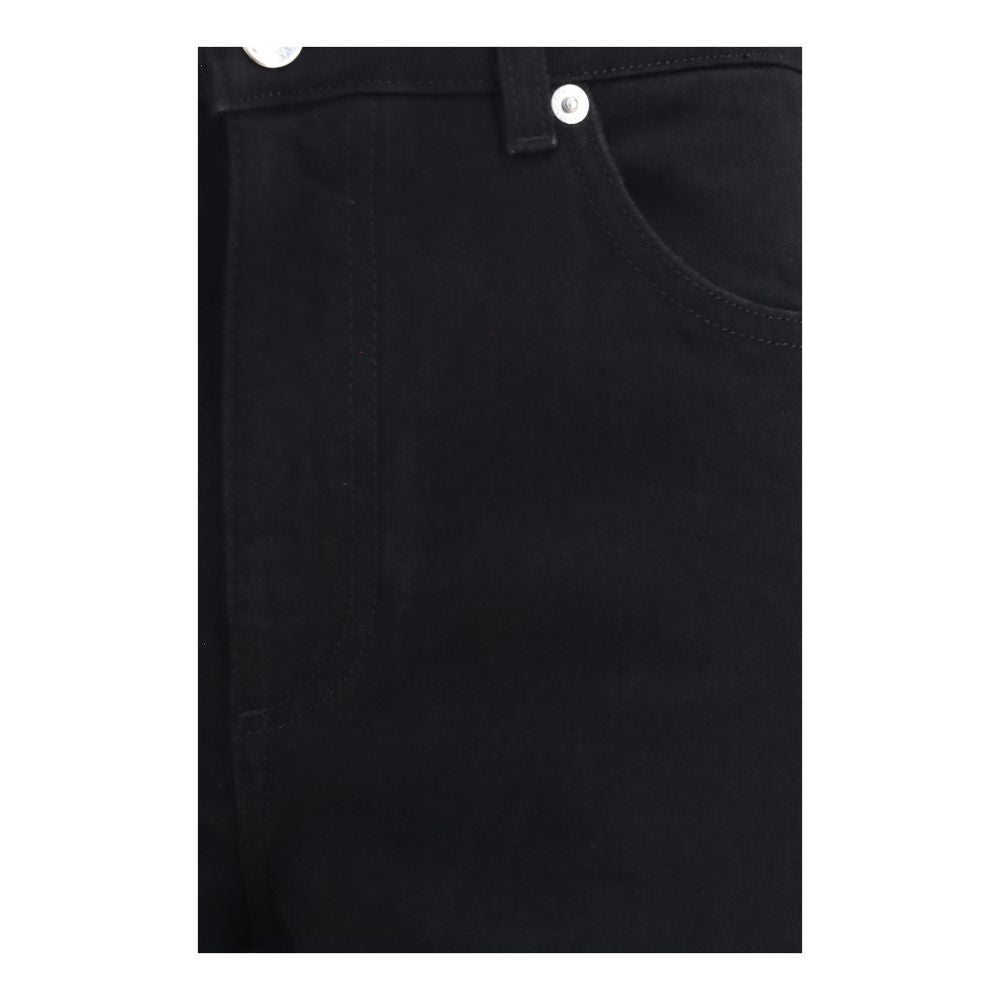 Dolce & Gabbana Vaqueros De Pierna Recta De Algodón Negro