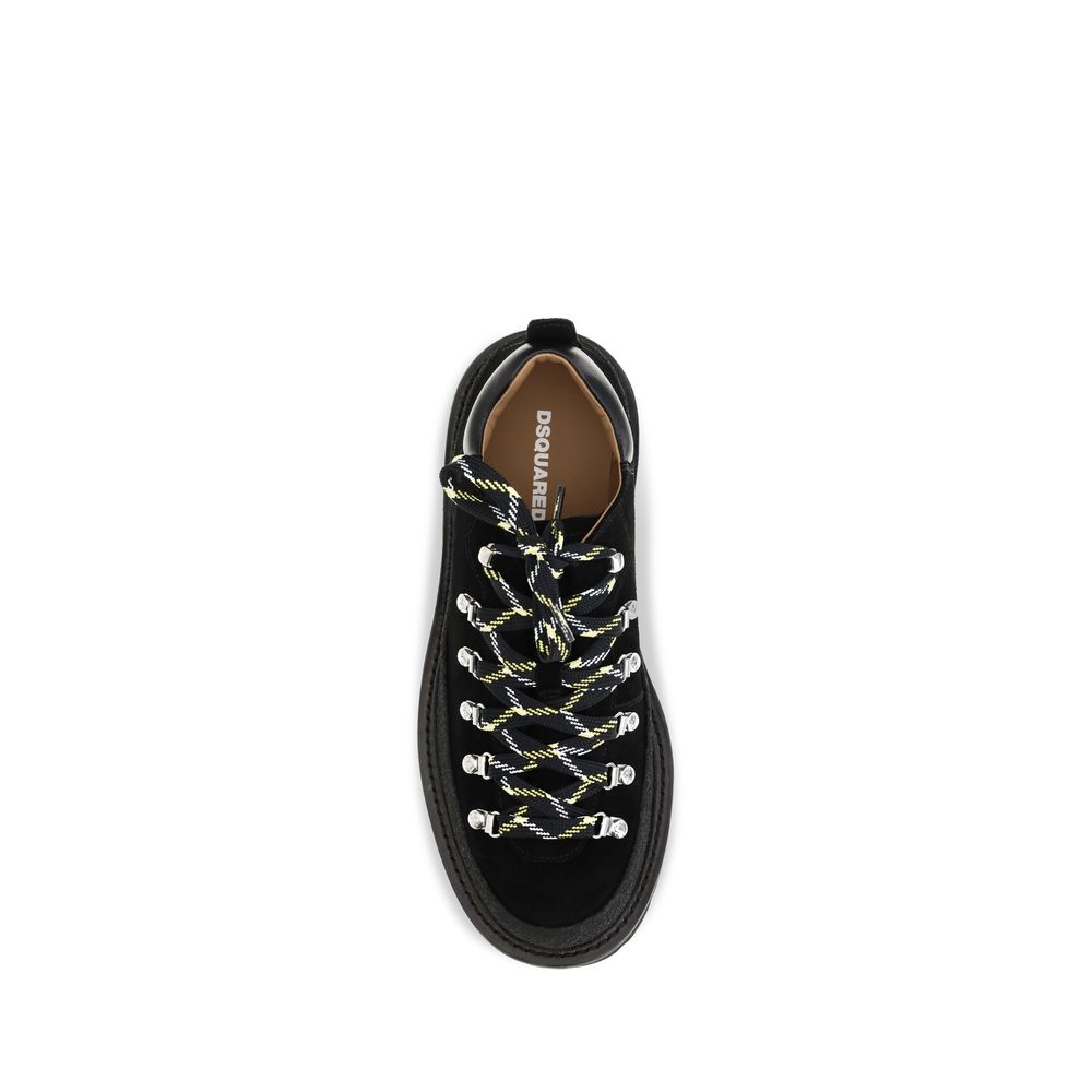 Dsquared² Baskets en cuir de veau noir Bos Taurus