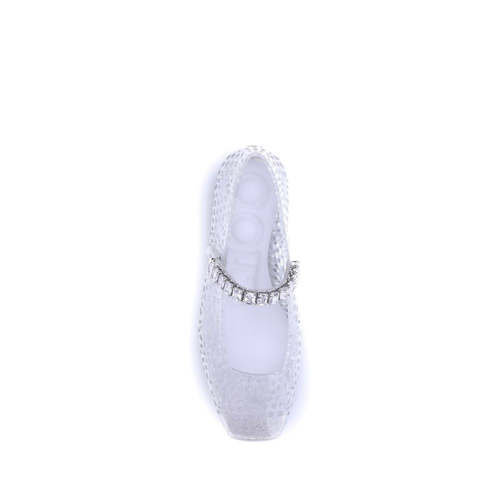 Bailarinas De Poliuretano Blanco Jimmy Choo Calzado Mujer