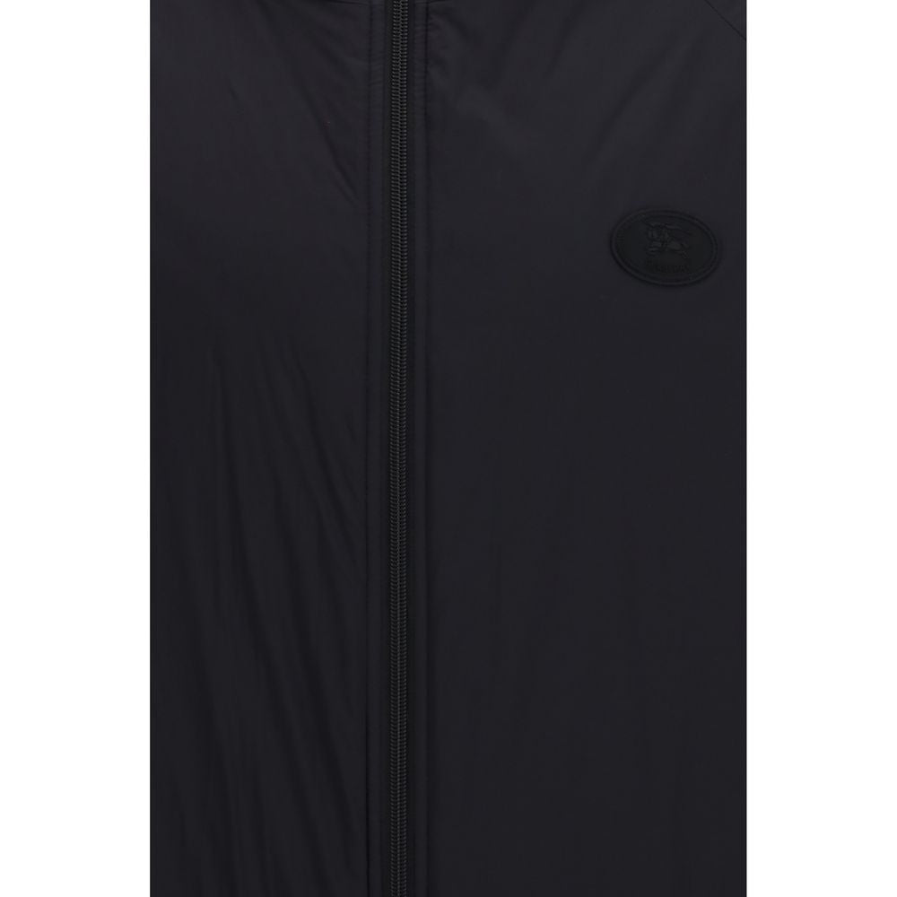 Burberry Black Nylon Shell Jacket Lightweight Outerwear