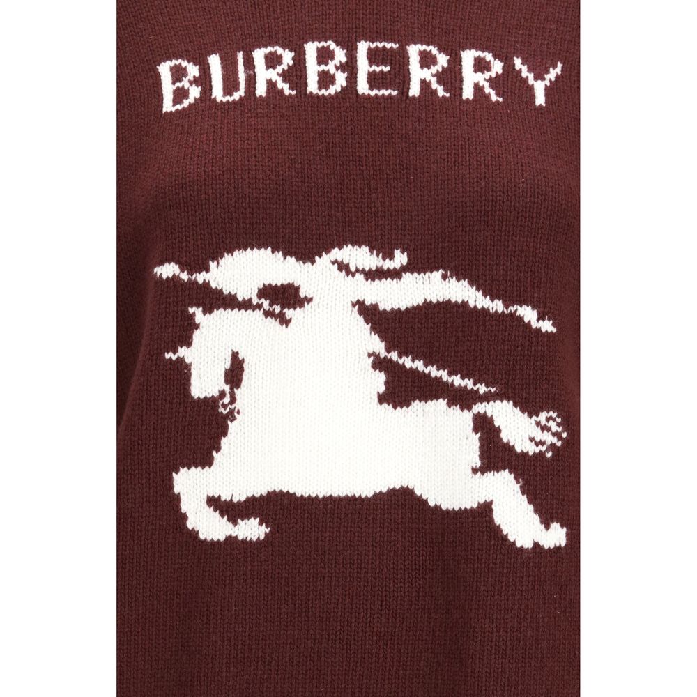 Sudadera Burberry De Lana En Color Burdeos Modelo Aries