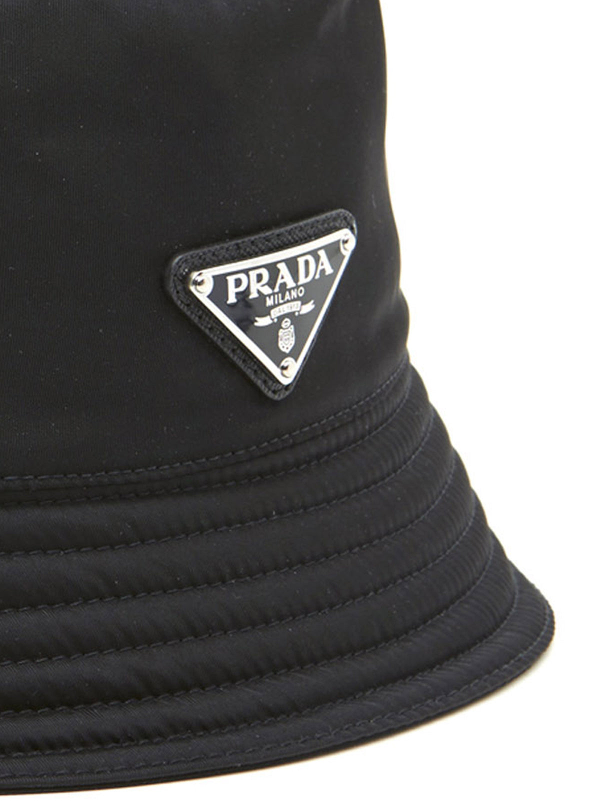 Prada Black Nylon Fisherman Hat Classic Shape