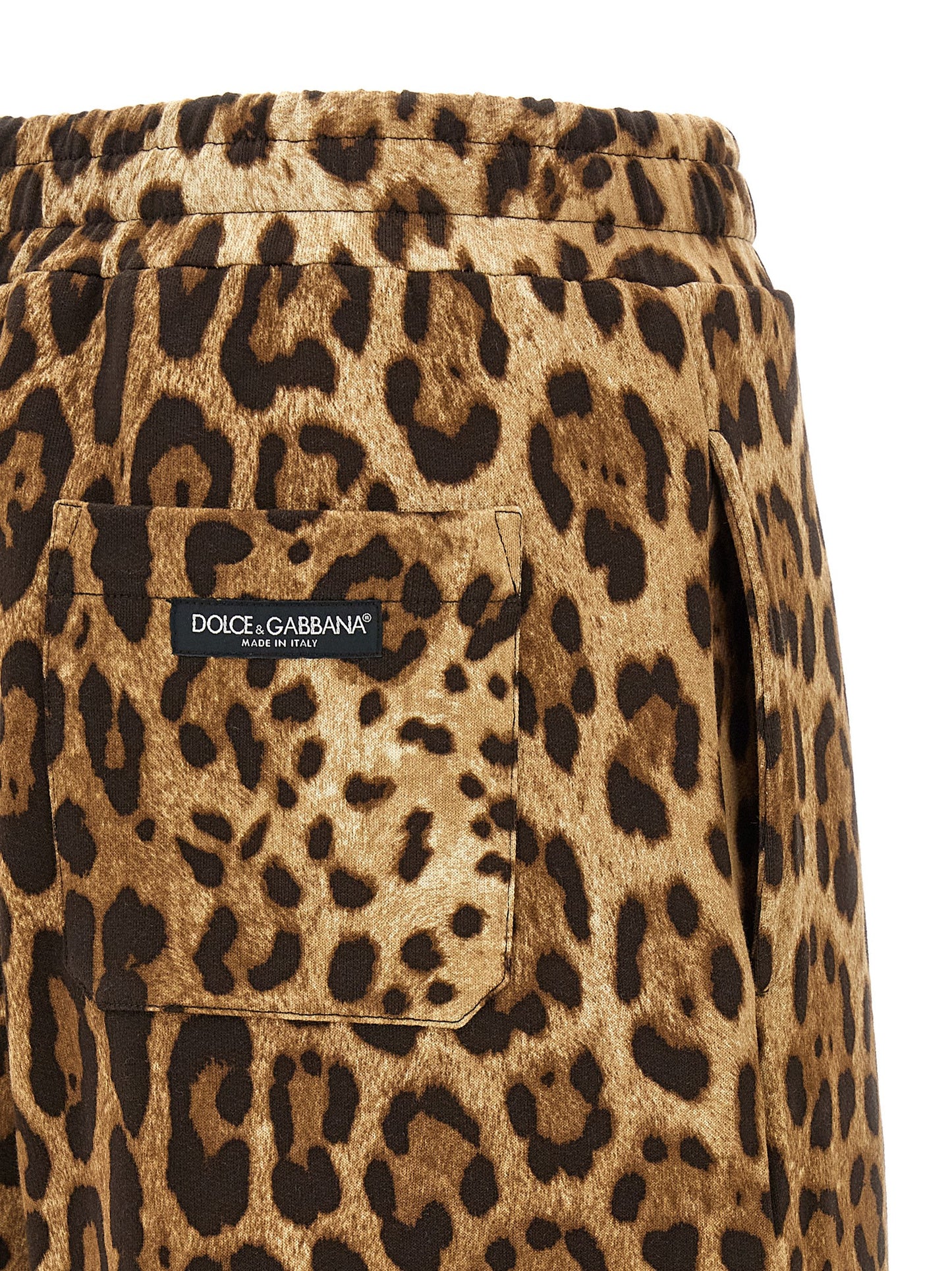Pantalones Casuales De Algodón Marrón Dolce & Gabbana