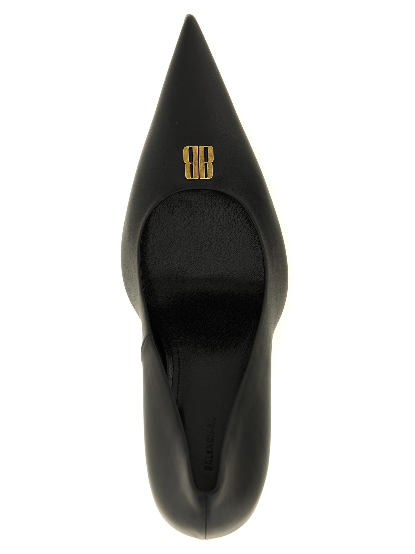 Balenciaga Zapatos De Tacón Alto En Piel Negra Avenue Bb