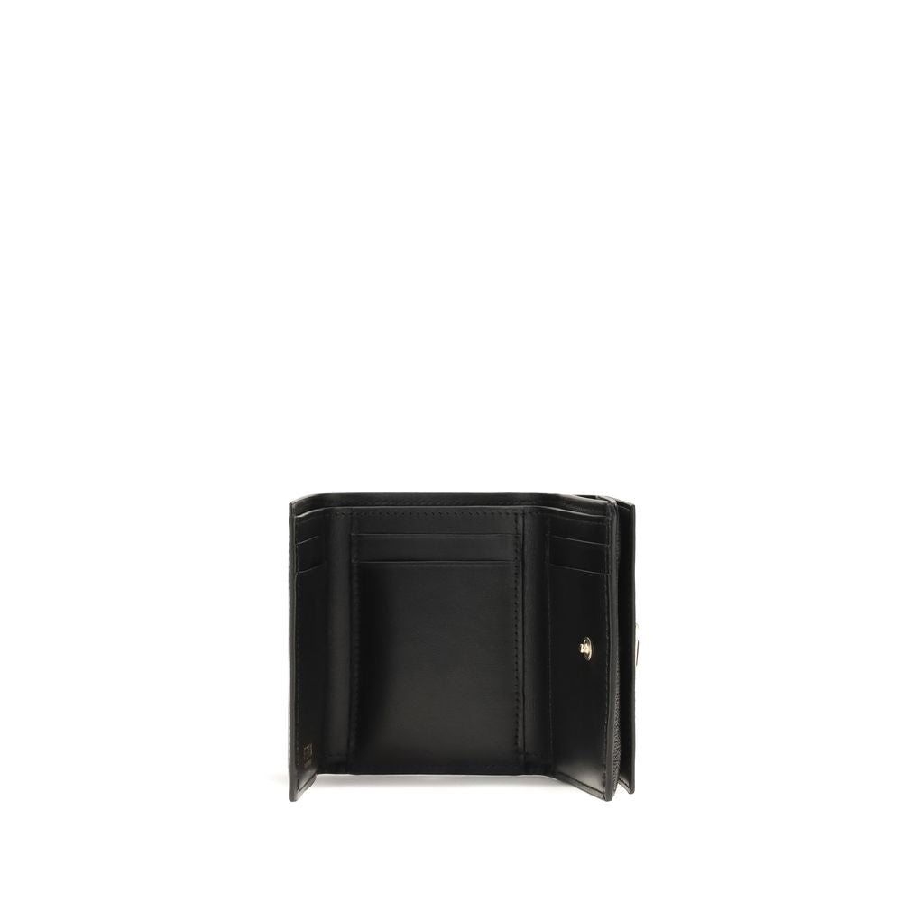 Fendi Monedero De Piel De Ternera Negra Colección Bos Taurus