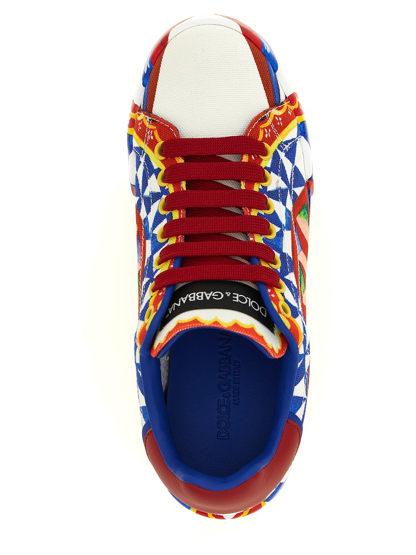 Zapatillas Bajas De Algodón Multicolor Dolce & Gabbana Portofino