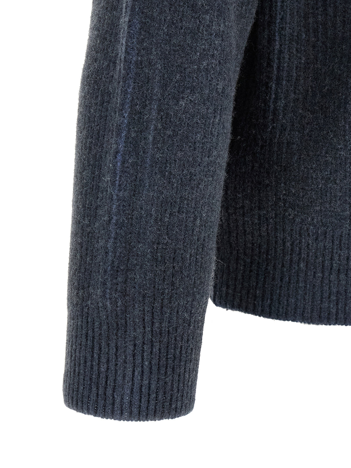 Diesel Blue Wool Cardigan - K-Pickler Structured Finish