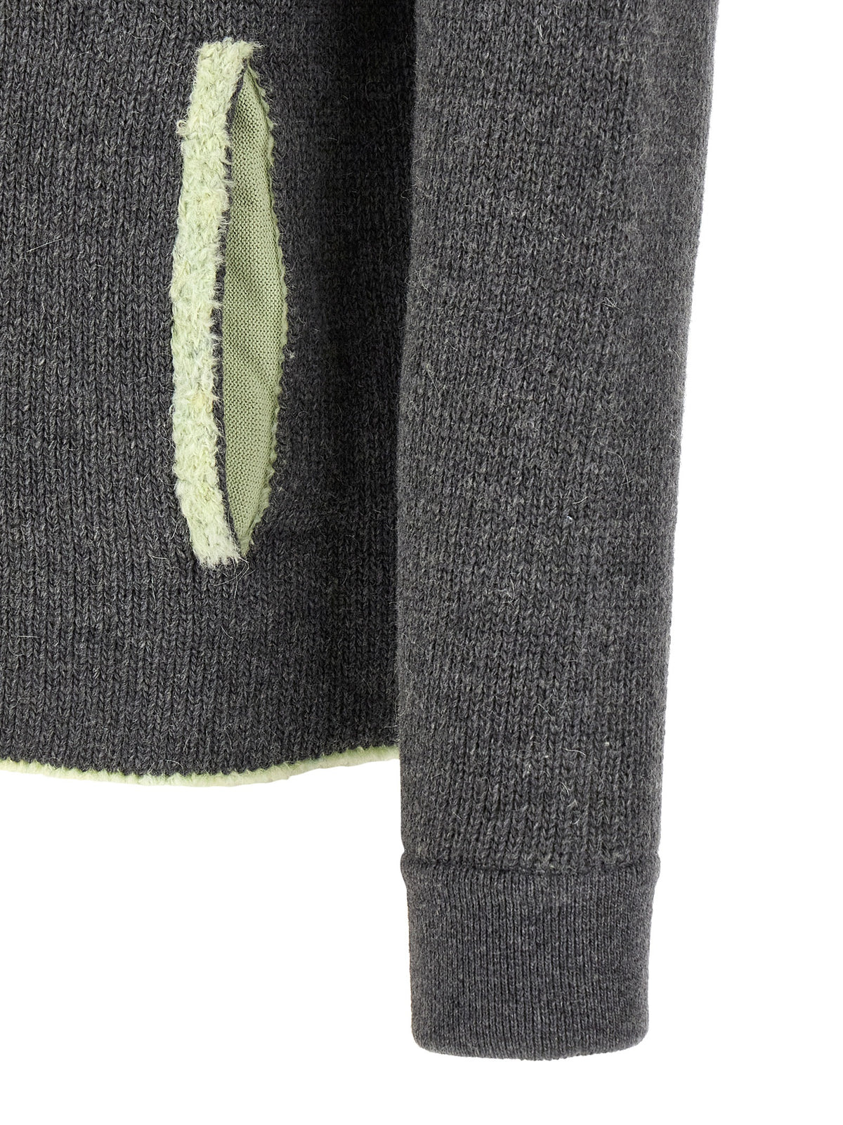 Sudadera Diesel De Lana Gris Con Diseño Contemporáneo
