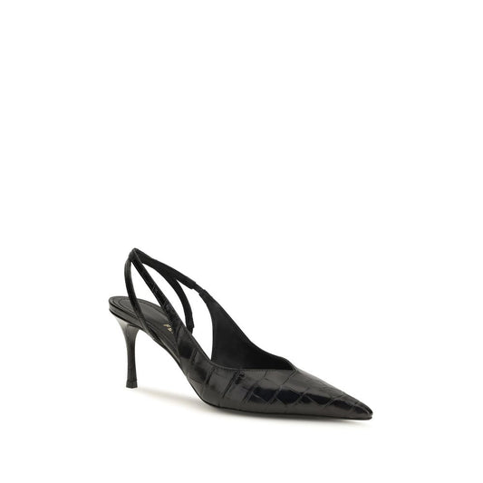 Bombas Ferragamo de Piel de Novillo Negras Modelo Bos Taurus